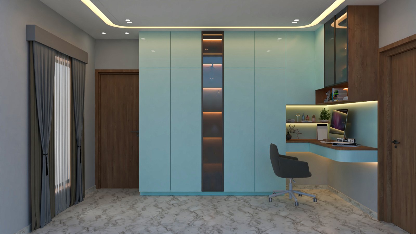 Luxury Master Bedroom Interiors Across Ranchi & Hazaribagh by Levy Interior